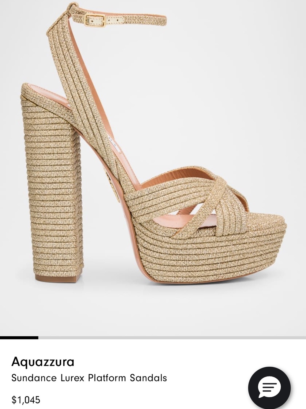 Aquazzura Sundance Platform Heel Sandals